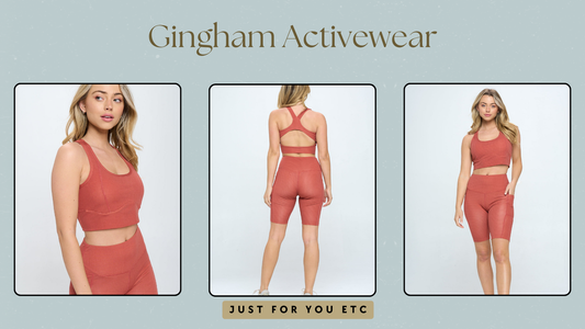 Power Up Your Workout Wardrobe with Gingham Activewear Styles