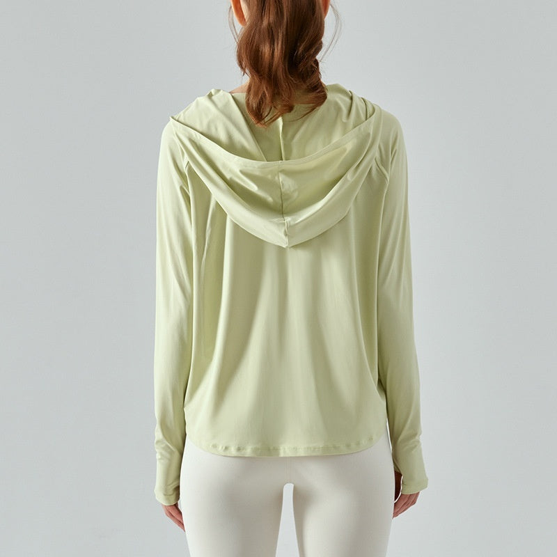 Hooded Fitness Running Yoga Jacket