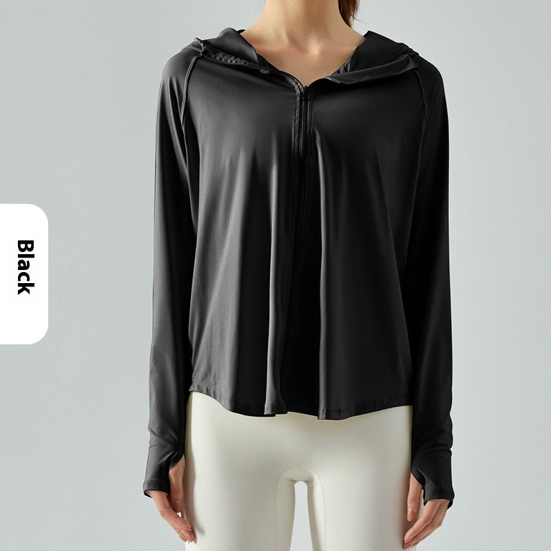 Hooded Fitness Running Yoga Jacket