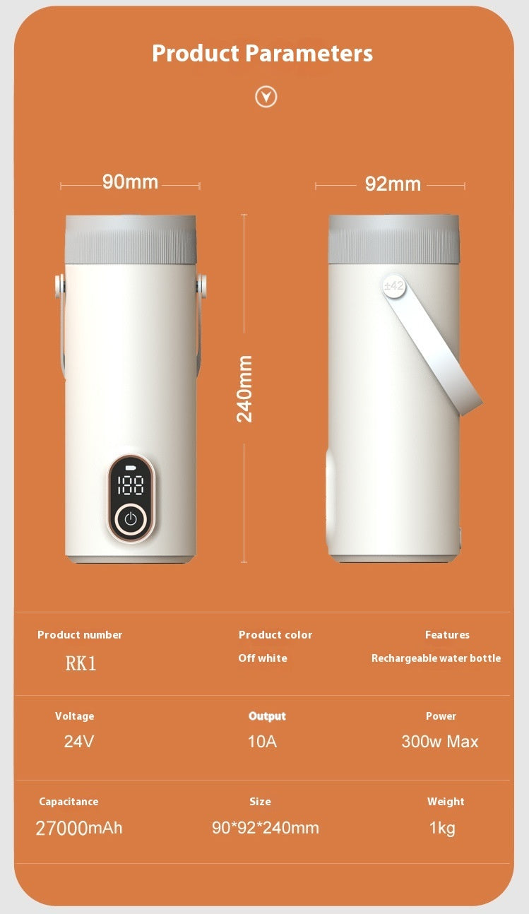 Wireless Portable Charging Water And Electric Cup
