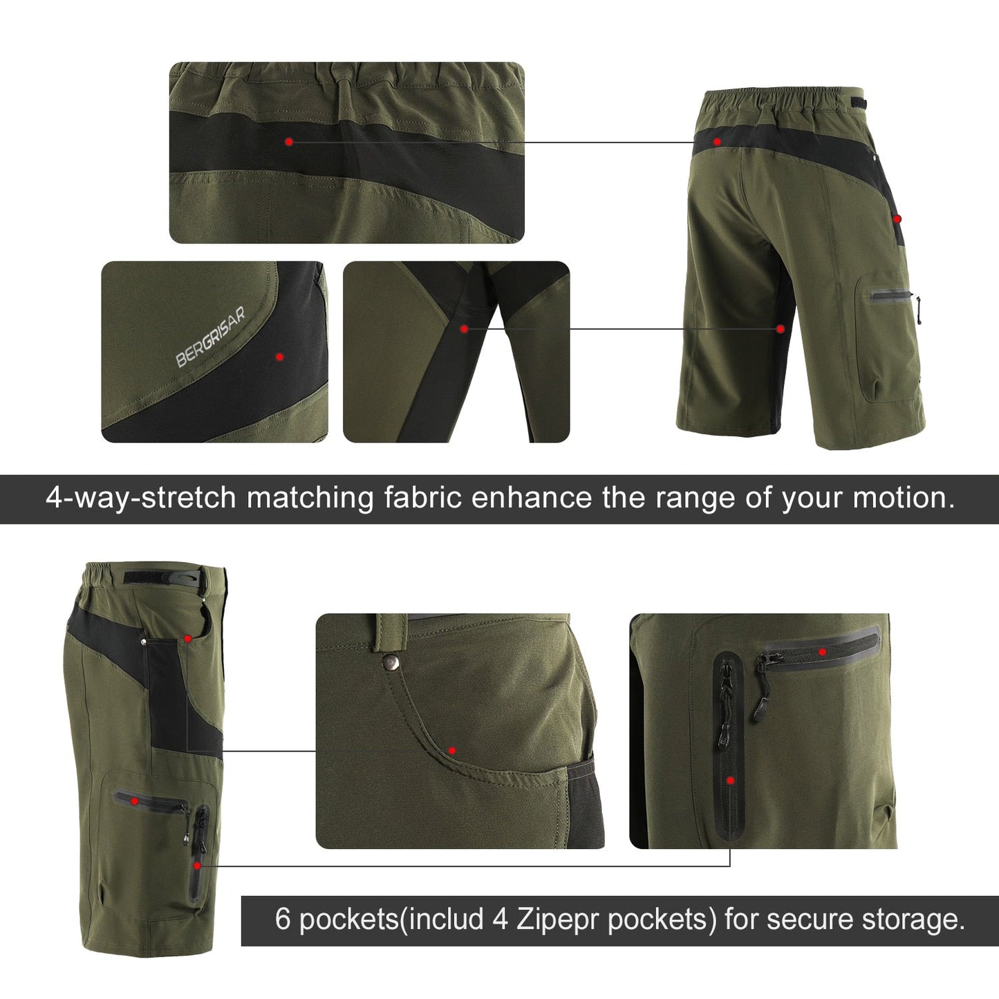 Men Cycling Shorts MTB Outdoor Sports Downhill MTB Shorts Mountain