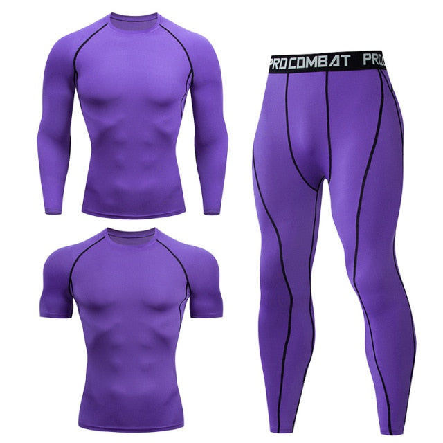 Men's Compression Running Set Sport Wear