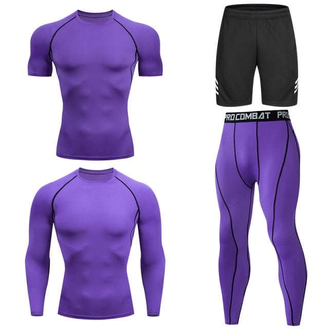 Men's Compression Running Set Sport Wear