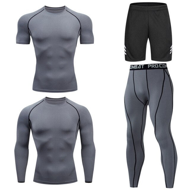 Men's Compression Running Set Sport Wear