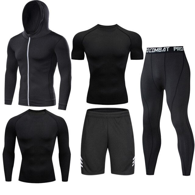 Men's Compression Running Set Sport Wear