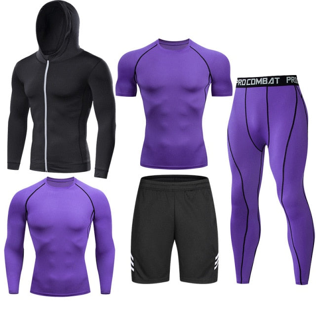 Men's Compression Running Set Sport Wear