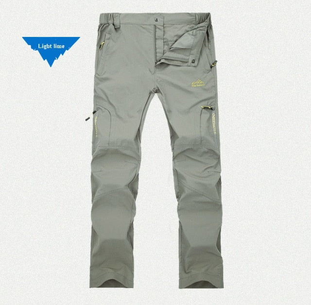 Mens Hiking Pants Sport Tactical Waterproof Wear-Resistant Cargo Trousers