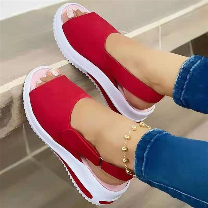 Women Sandals Soft Stitching Ladies Sandals Comfortable