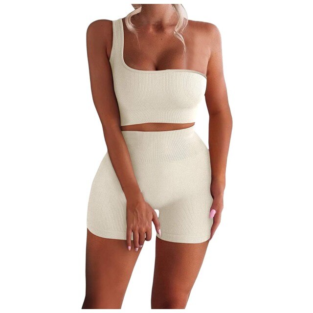 Seamless Gym Shorts Set