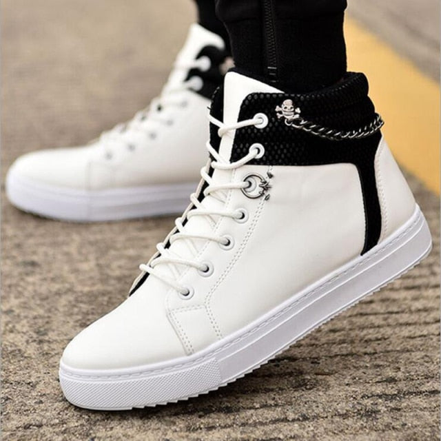 Men's Sneakers Leather High-Top