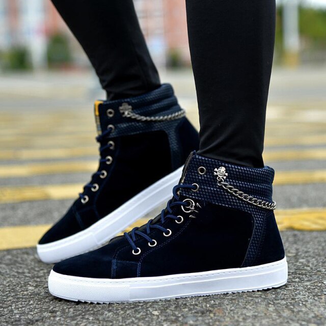 Men's Sneakers Leather High-Top