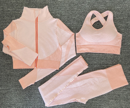 Yoga sets female sport gym suit