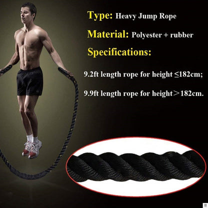 25mm Fitness Heavy Jump Rope Crossfit Weighted Battle