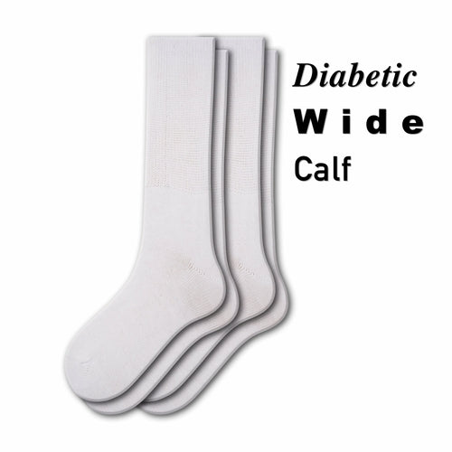 Sierra Socks Health Diabetic Wide Foot and Wider Calf Cotton Crew