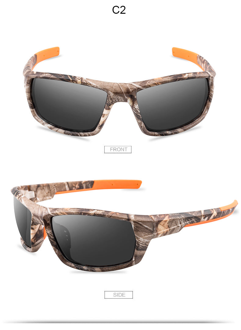 Camouflage sports glasses
