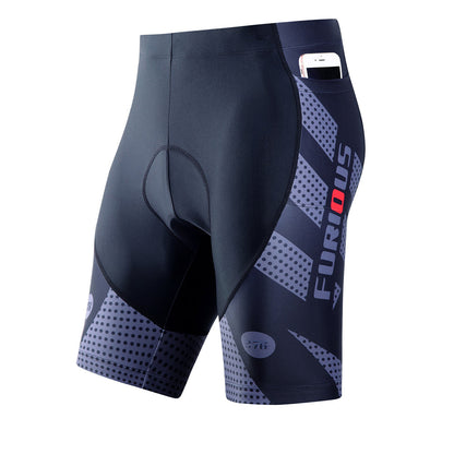 Men's Cycling Shorts Padded with Pockets Quick-Dry Men Bicycle Shorts