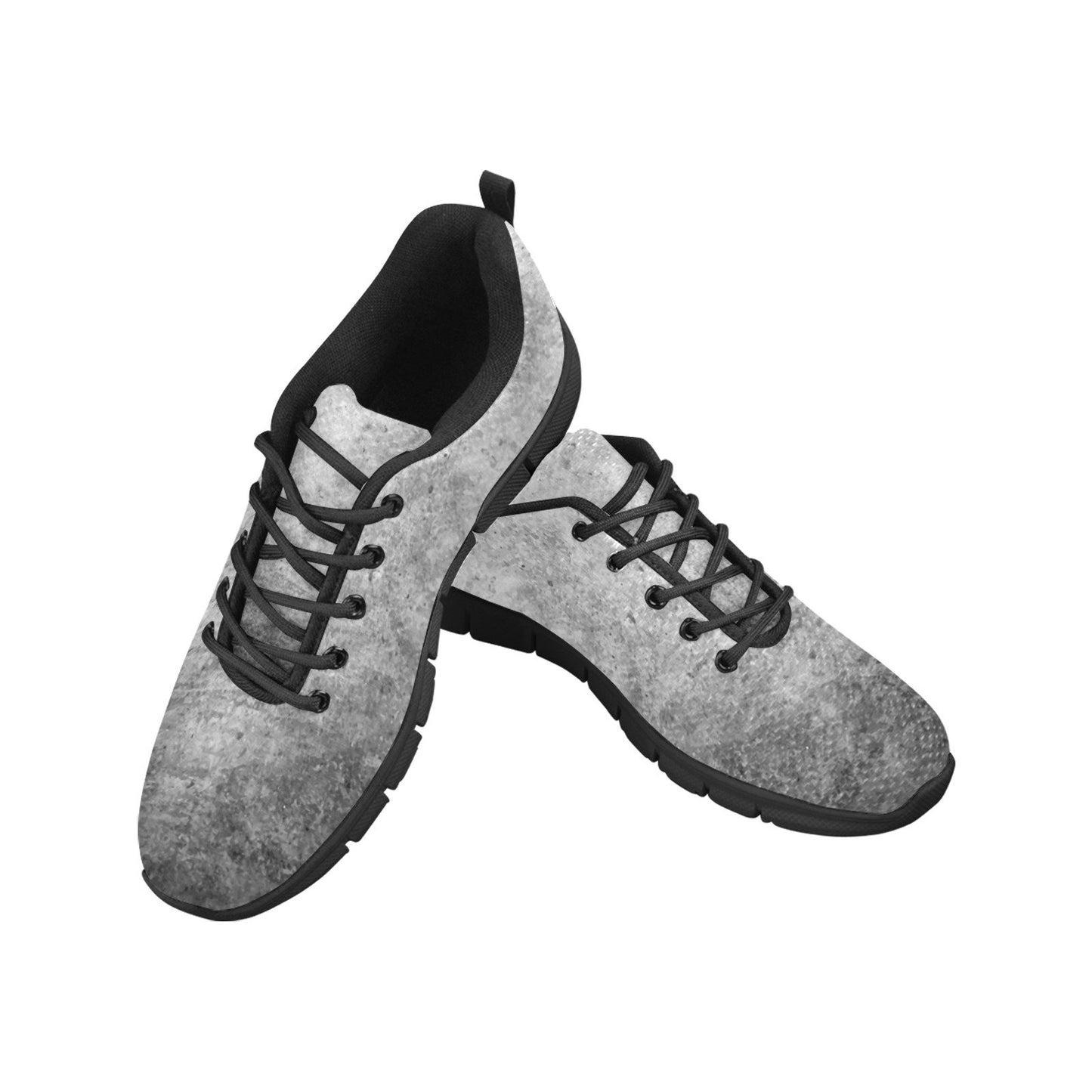 Womens Sneakers, Grey And Black  Running Shoes