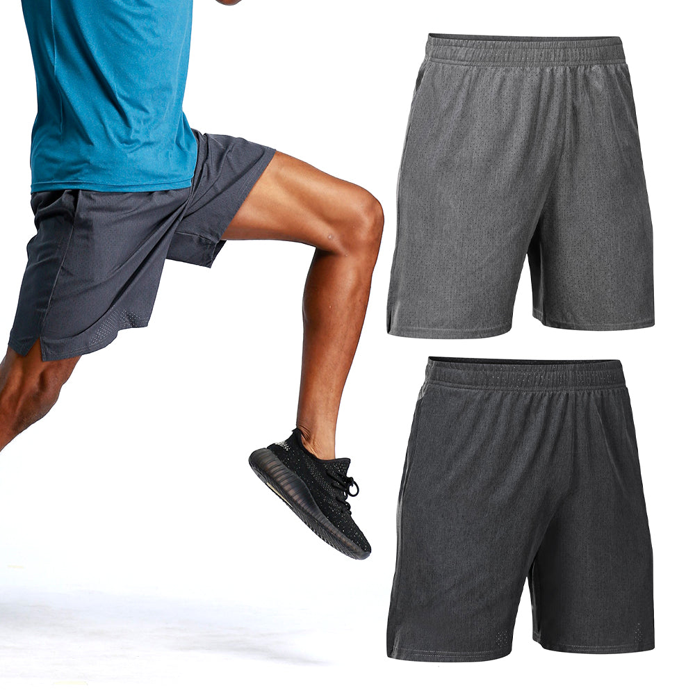 Sports Shorts for Men Workout Running with Mesh Quick Dry and Pockets