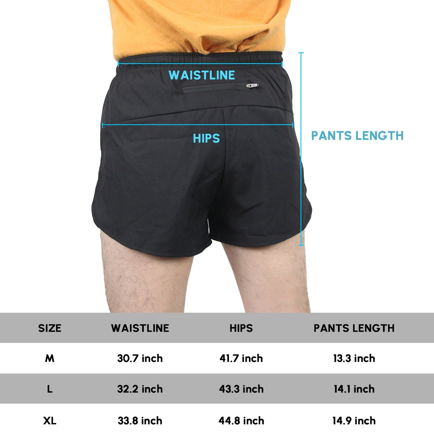 Men's Running Shorts Quick Dry Athletic Workout Comfortable Shorts