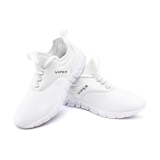 VIPER SHOES STYLE 54TF White Unisex Lightweight Sneaker City Running