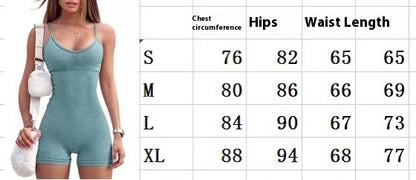 Summer Suspender Tight One-piece Shorts