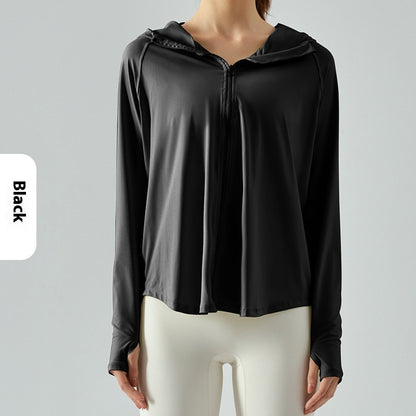 Hooded Fitness Running Yoga Jacket