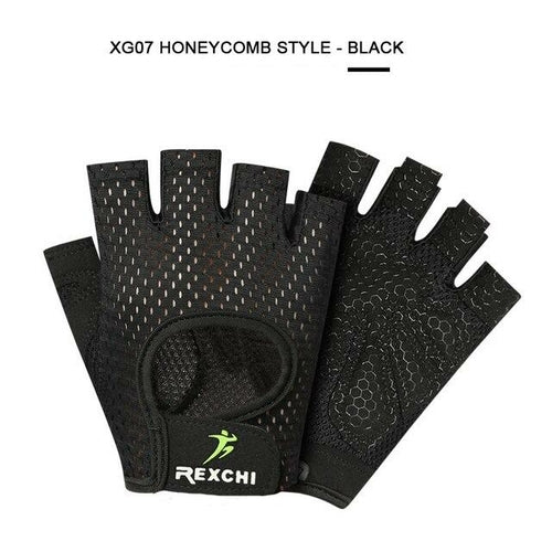 Honeycomb Style Black Gloves