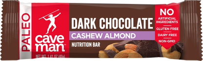 Dark Chocolate Cashew Almond Nutrition Bars