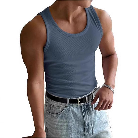 Men's Round Neck Workout Fitness T-shirt