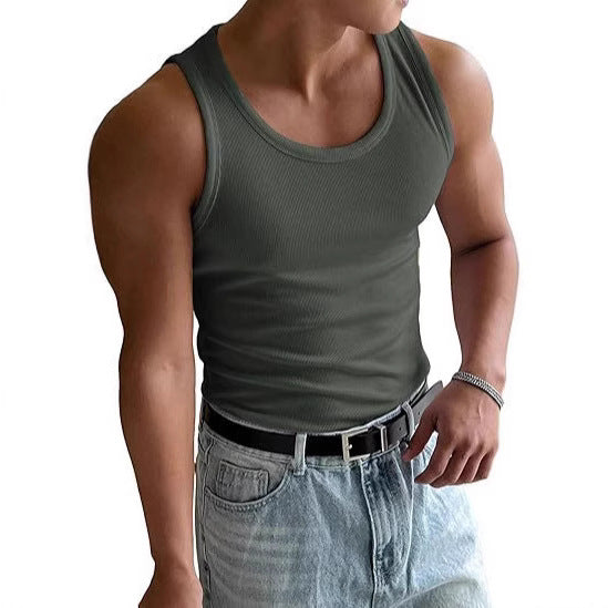 Men's Round Neck Workout Fitness T-shirt