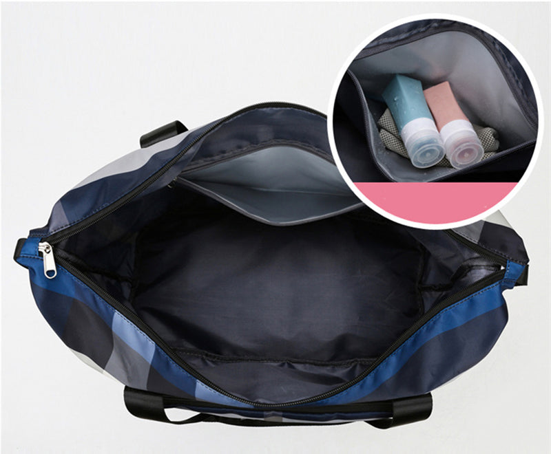 Foldable Travel Duffel Bag Fitness Gym Waterproof Dry And Wet Separation Bag Sports