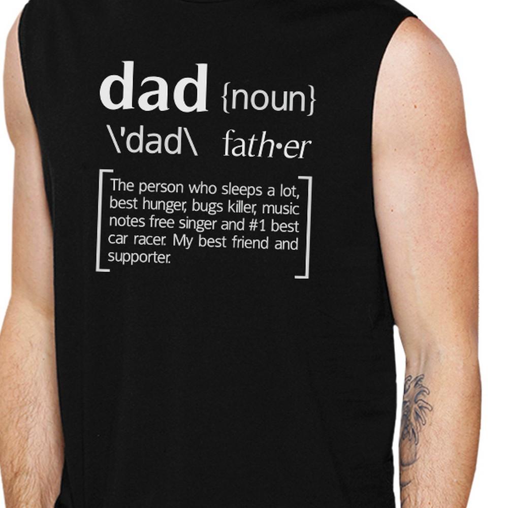 Dad Noun Mens Black Muscle Tank Top Gifts For Dad