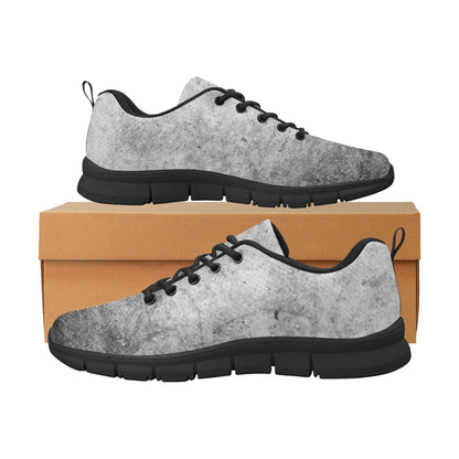 Womens Sneakers, Grey And Black  Running Shoes