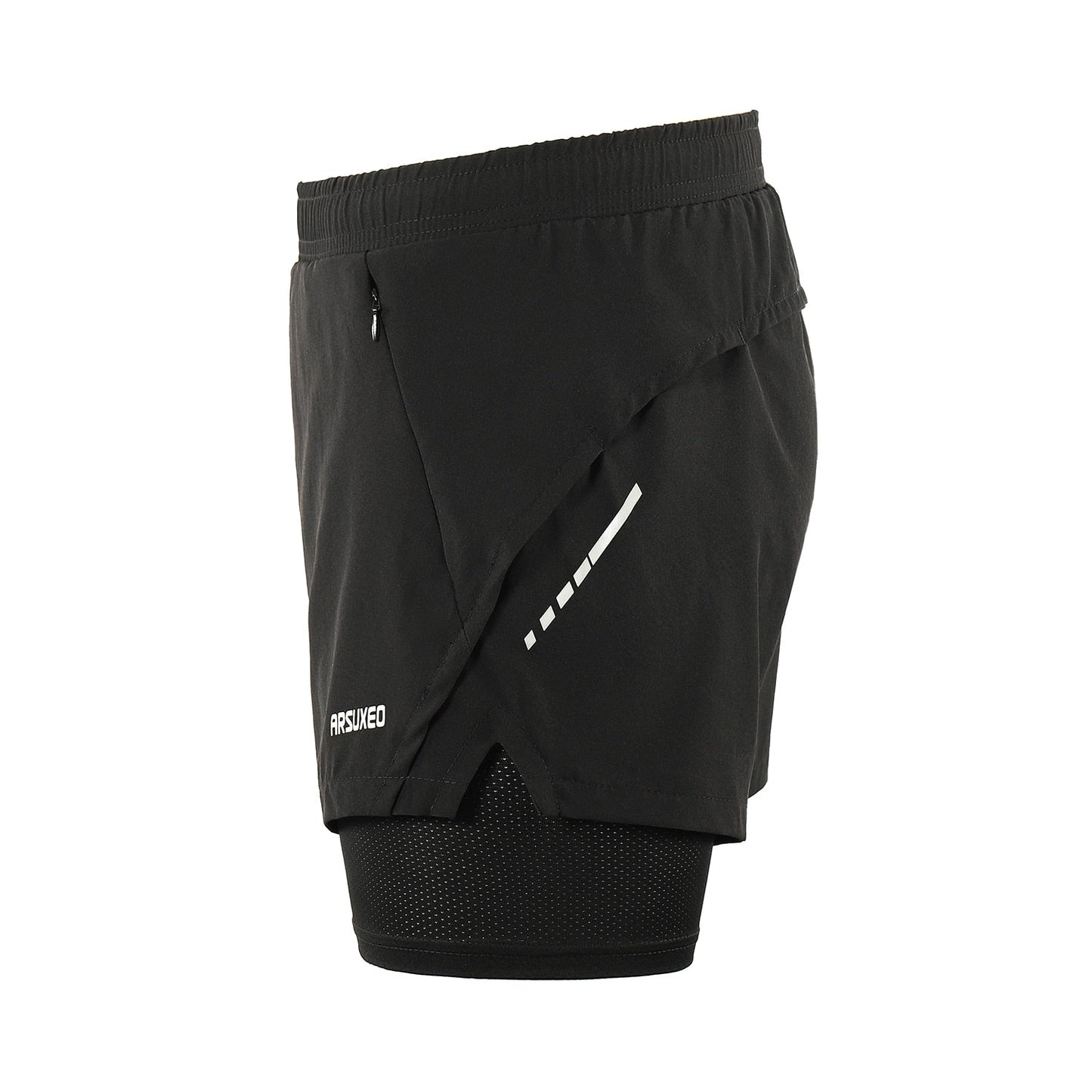 Men Running Shorts 2 in 1 Sports Shorts Quick Dry Active Training