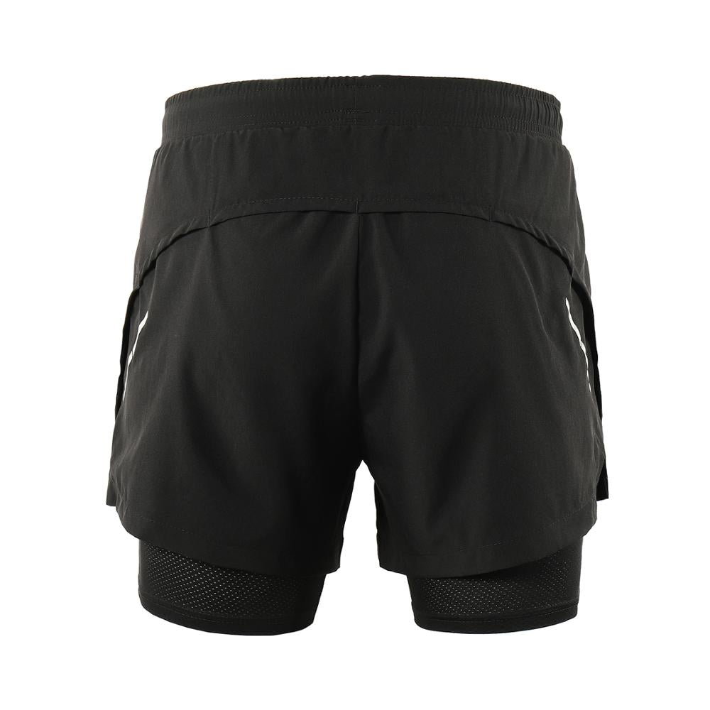 Men Running Shorts 2 in 1 Sports Shorts Quick Dry Active Training