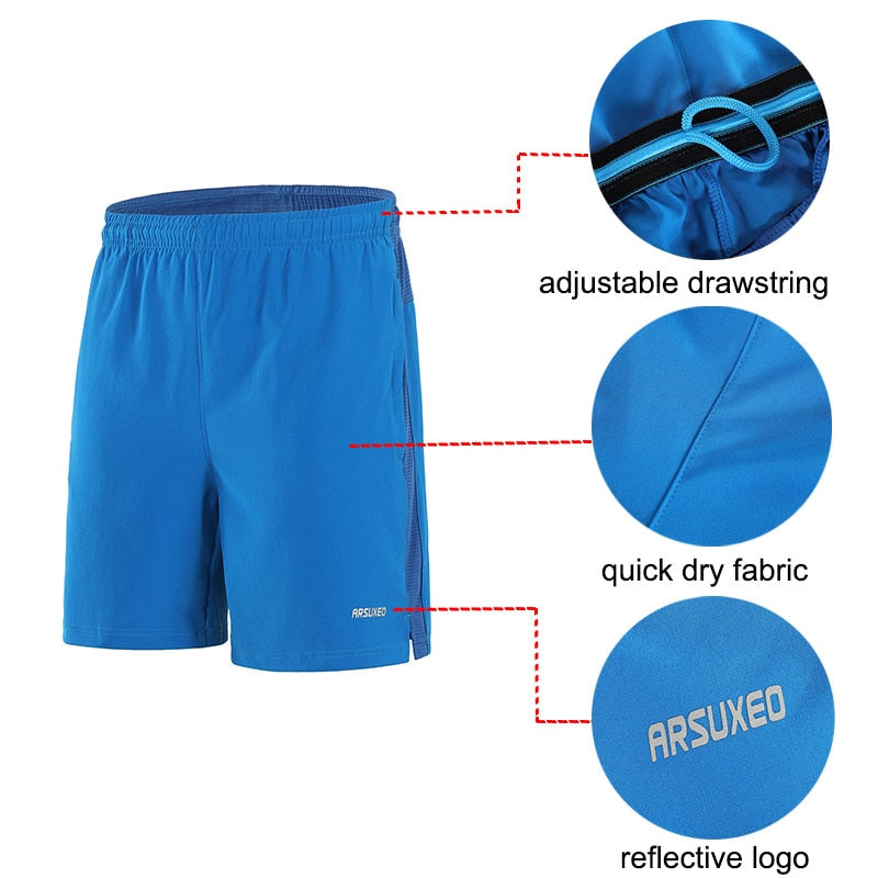 Running Shorts Men Quick Dry Training Jogging Sports Shorts Workout