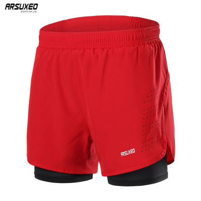 Men Running Shorts Outdoor Sports Training Exercise Jogging Gym