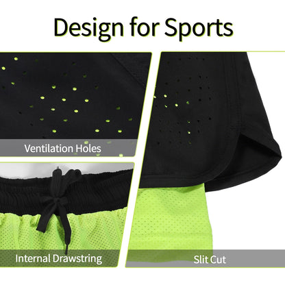 Men Running Shorts Outdoor Sports Training Exercise Jogging Gym