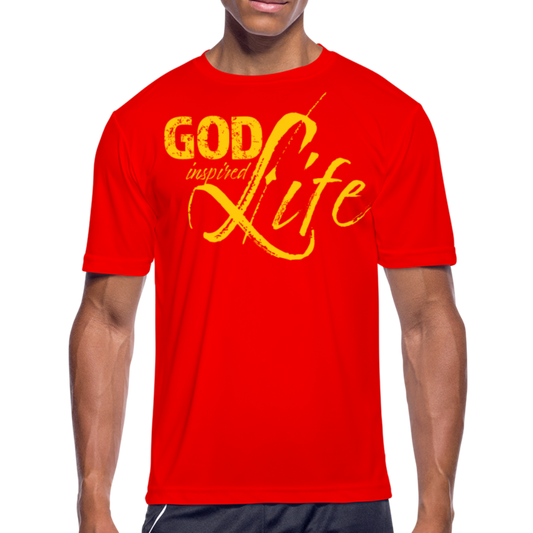 Men’s Moisture Wicking Performance T-Shirt, God inSpired Life Graphic