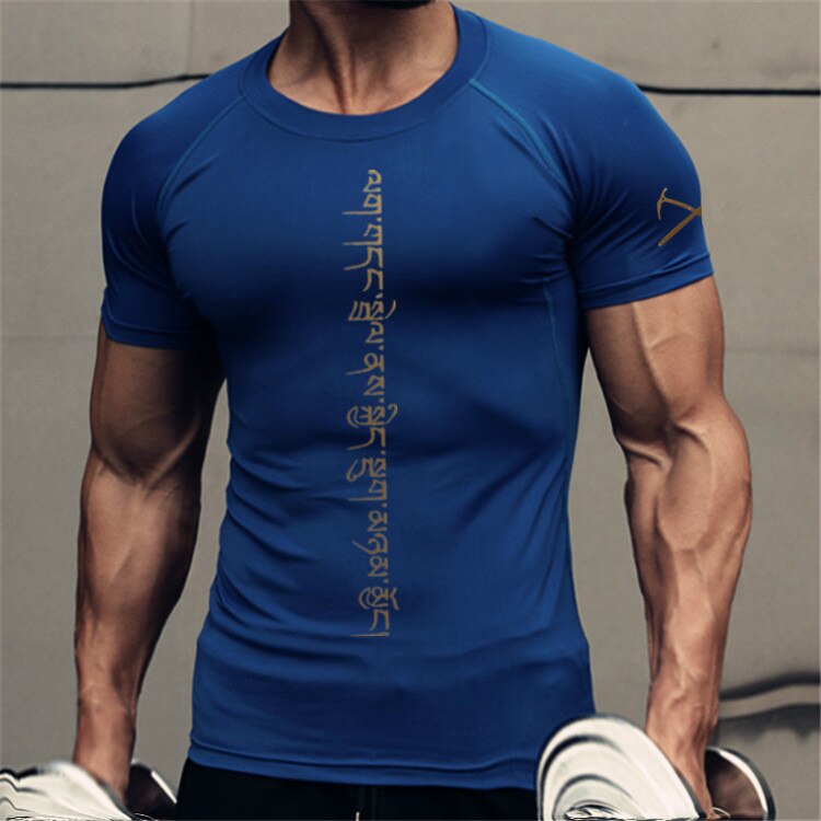 Men T-Shirt Compression Fitness