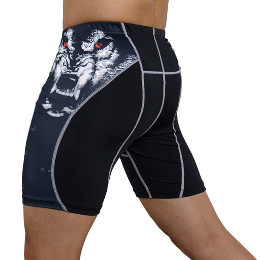 Mens Wear Fitness Training Compression Tight Sport Short Pants