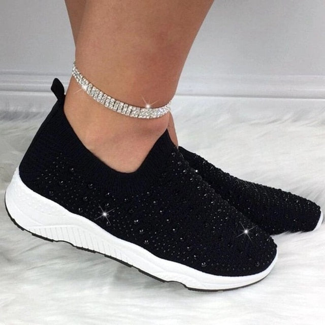 WOMEN Sneakers Comfortable Breathable Flat Slip on Plus Size