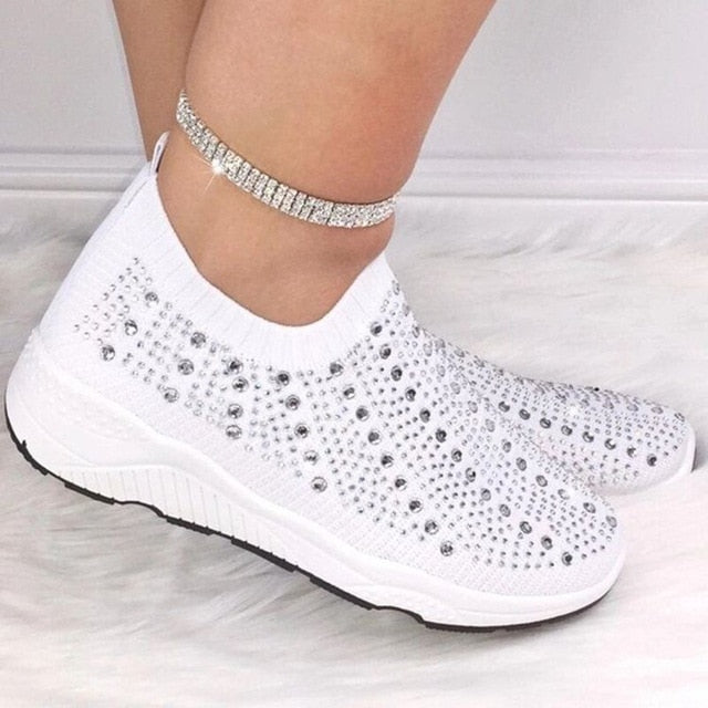 WOMEN Sneakers Comfortable Breathable Flat Slip on Plus Size