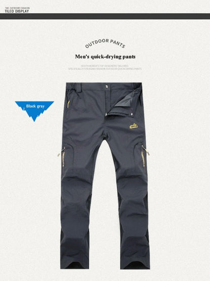 Mens Hiking Pants  Sport Tactical Waterproof Wear-Resistant Cargo Trousers