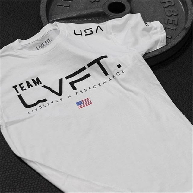 Men Neck Short Sleeve Body building T-shirt SportTee Shirt Fitness