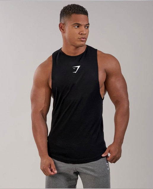 Men Tank Top Compression Vest Muscle CottonBreathable Vest