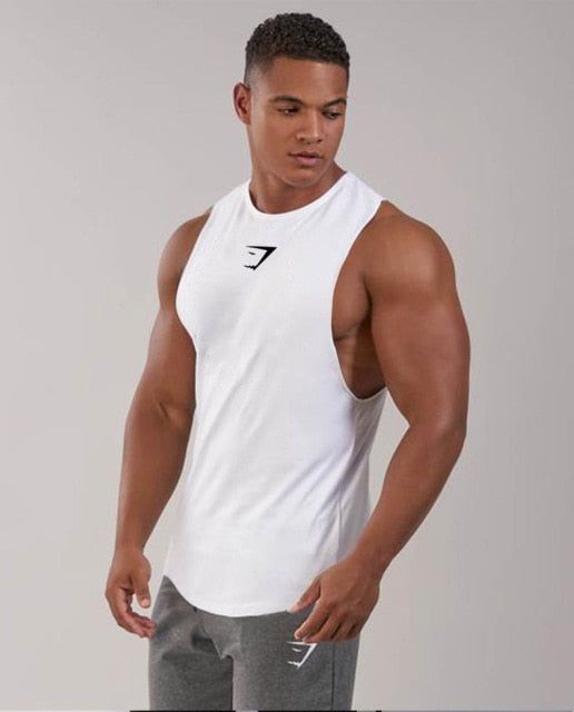 Men Tank Top Compression Vest Muscle CottonBreathable Vest