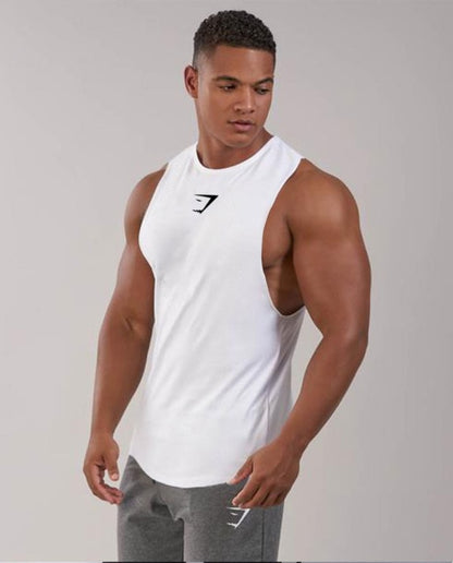 Men Tank Top Compression Vest Muscle CottonBreathable Vest