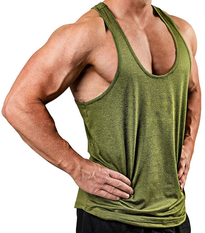 Training Tank Top Men Sport Wear Sleeveless 5 Colors Polyester Cotton